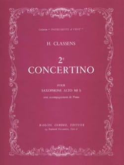 2ème Concertino CLASSENS Partition Saxophone