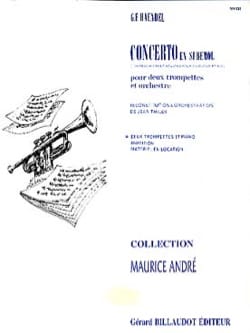 Concerto En Sib HAENDEL Partition Trompette