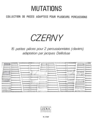 15 Petites Pièces CZERNY Partition Ensemble de percussions