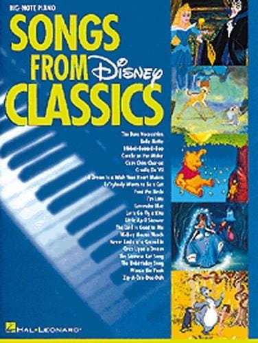 Songs From Disney Classics Big Note Piano - DISNEY - Partition