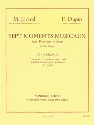 7 Moments Musicaux Volume 4 - Carnaval - Jorand Marcel / Dupin F .