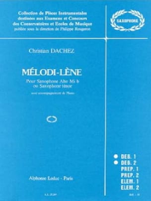Mélodi-Lène Dachez Partition Saxophone