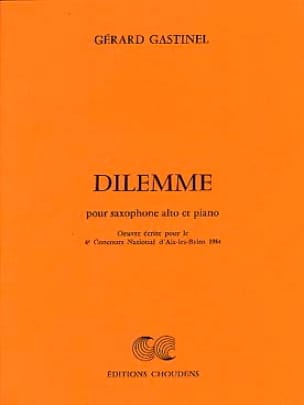 Dilemme Gérard Gastinel Partition Saxophone