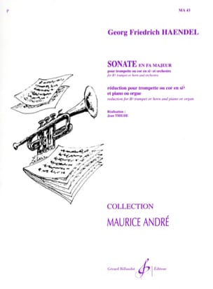 Sonate En Fa HAENDEL Partition Trompette
