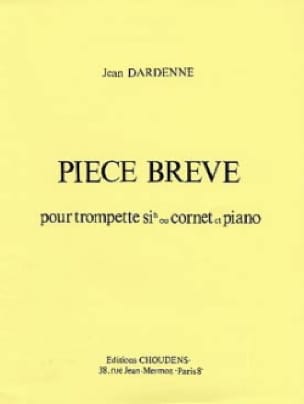 Pièce Brève Jean Dardenne Partition Trompette