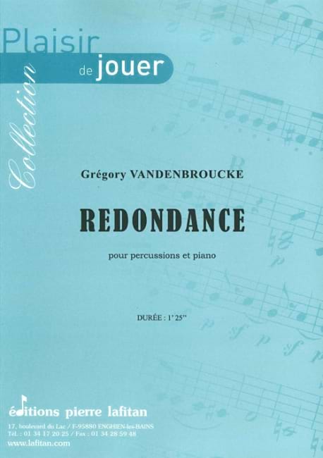 Redondance Grégory Vandenbroucke Partition Multi Percussions