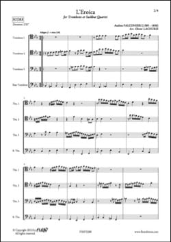 L'Eroica Andrea Falconieri Partition Trombone
