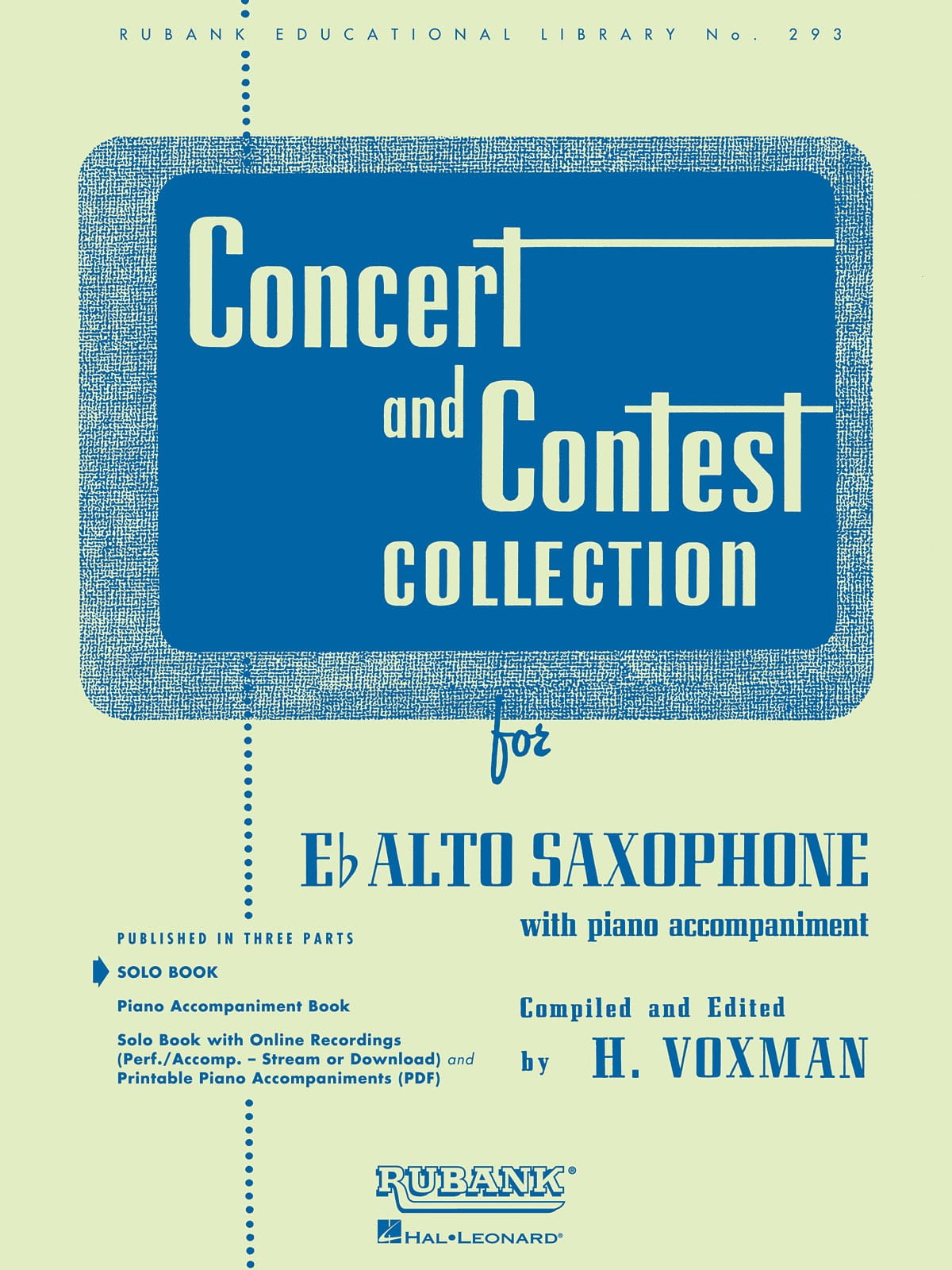 Concert and Contest Collection Voxman Partition Saxophone