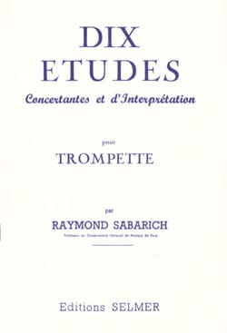 Raymond Sabarich - Dix Etudes - Partition - di-arezzo.fr