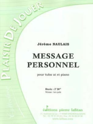 Message personnel Jérôme Naulais Partition Tuba