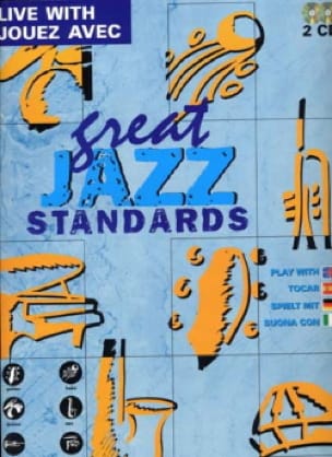 Live With Great Jazz Standards avec 2 CDs Partition Jazz