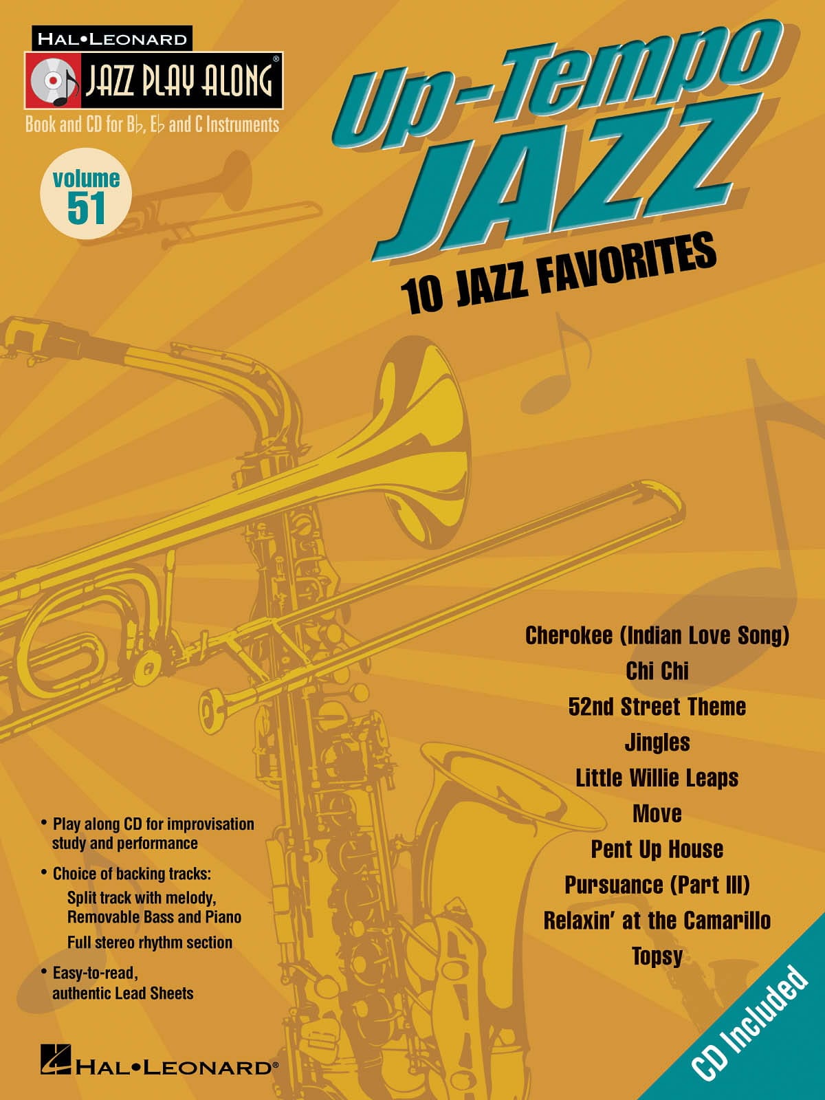Jazz play-along volume 51 - Up-Tempo Jazz Partition Jazz