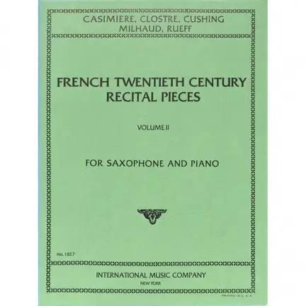 Contemporary French Recital Pieces Volume 2 Partition Saxophone