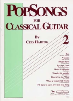 Pop-Songs For Classical Guitar 2 Cees Hartog Partition Guitare