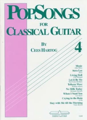 Pop-Songs For Classical Guitar 4 Cees Hartog Partition Guitare