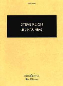 Six Marimbas - Parties Steve Reich Partition Ensemble de percussions