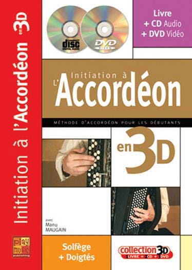 Initiation à l'accordéon en 3D Manu Maugain Partition Accordéon