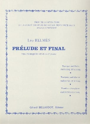 Prélude et Final Léo Relmès Partition Trompette