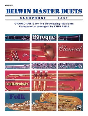 Belwin Master Duets Easy Volume 2 Partition Saxophone