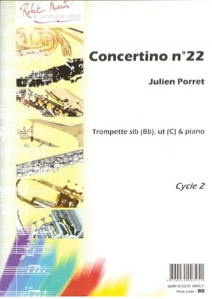 Concertino N° 22 Julien Porret Partition Trompette