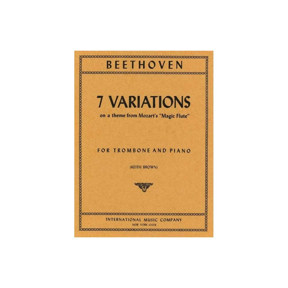 7 Variations BEETHOVEN Partition Trombone