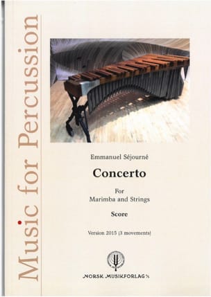 Concerto for Marimba and Strings - Conducteur - Emmanuel Séjourné