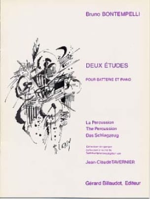 Deux Etudes Bruno Bontempelli Partition Batterie