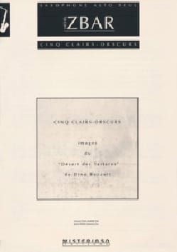 5 Clairs-Obscurs Michel Zbar Partition Saxophone