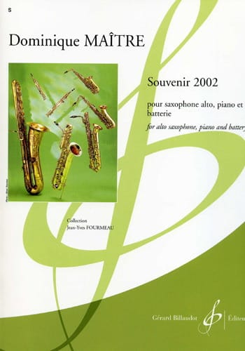 Souvenir 2002 Dominique Maître Partition Saxophone