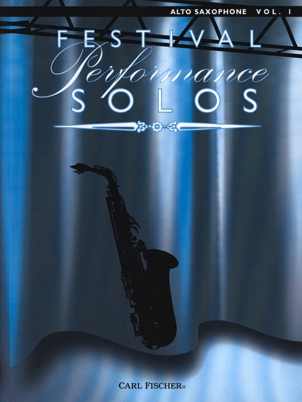 Festival Performance Solos Volume 1 Partition Saxophone