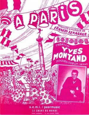 A Paris Francis Lemarque Partition Chanson française