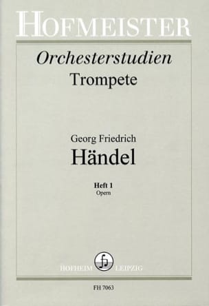 Orchesterstudien Heft 1 - Opern HAENDEL Partition Trompette
