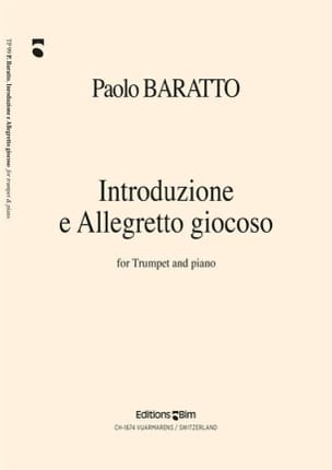 Introduzione E Allegretto Giocoso Paolo Baratto Partition Trompette