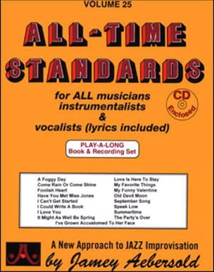 Volume 25 - All Time Standards METHODE AEBERSOLD Partition Jazz