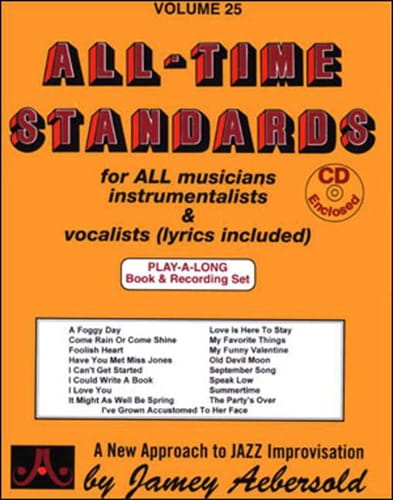 Volume 25 - All Time Standards METHODE AEBERSOLD Partition Jazz