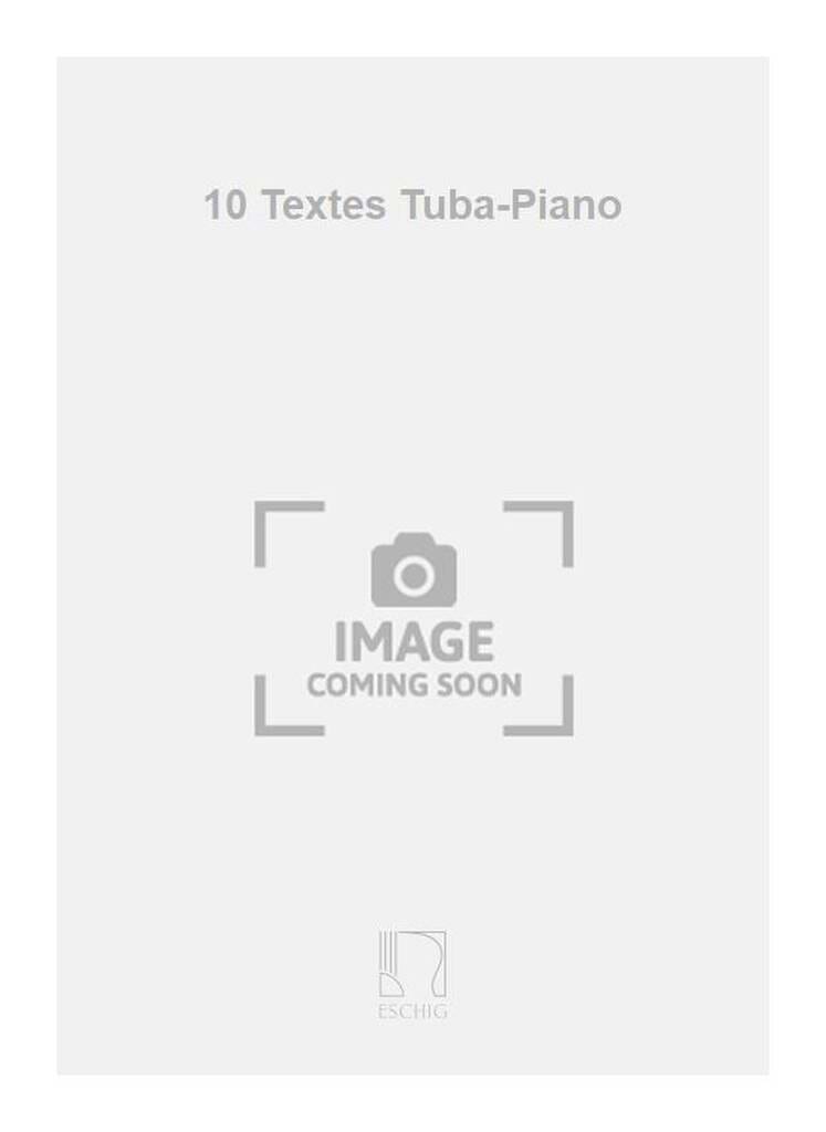 10 Petits Textes Michel Del Giudice Partition Tuba