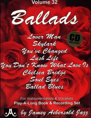 Volume 32 - Ballads METHODE AEBERSOLD Partition Jazz