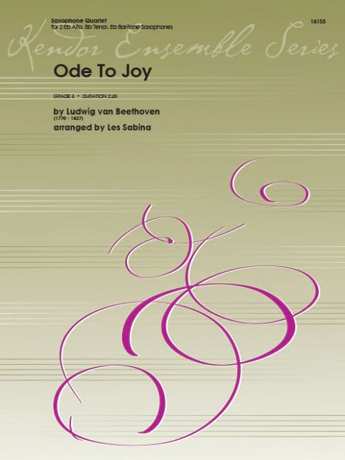 Ode To Joy BEETHOVEN Partition