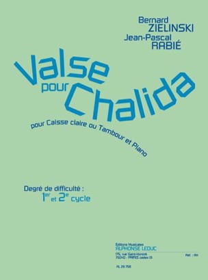 Valse Pour Chalida - Zielinski Bernard / Rabié Jean-Pascal - Partition