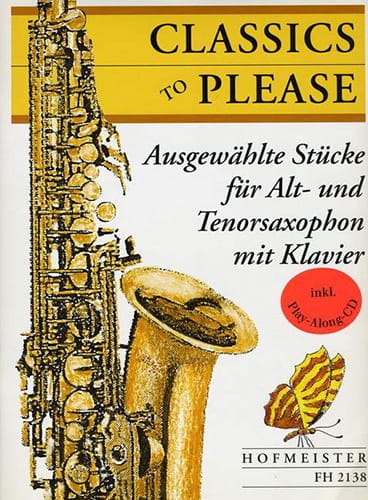 Classics To Please Avec Piano - Partition - Saxophone