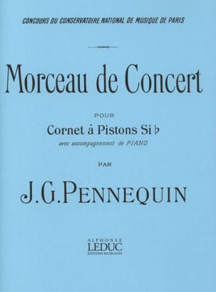 Morceau de Concert J.G. Pennequin Partition Trompette