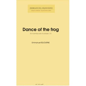 Dance of the frog Emmanuel Séjourné Partition Marimba