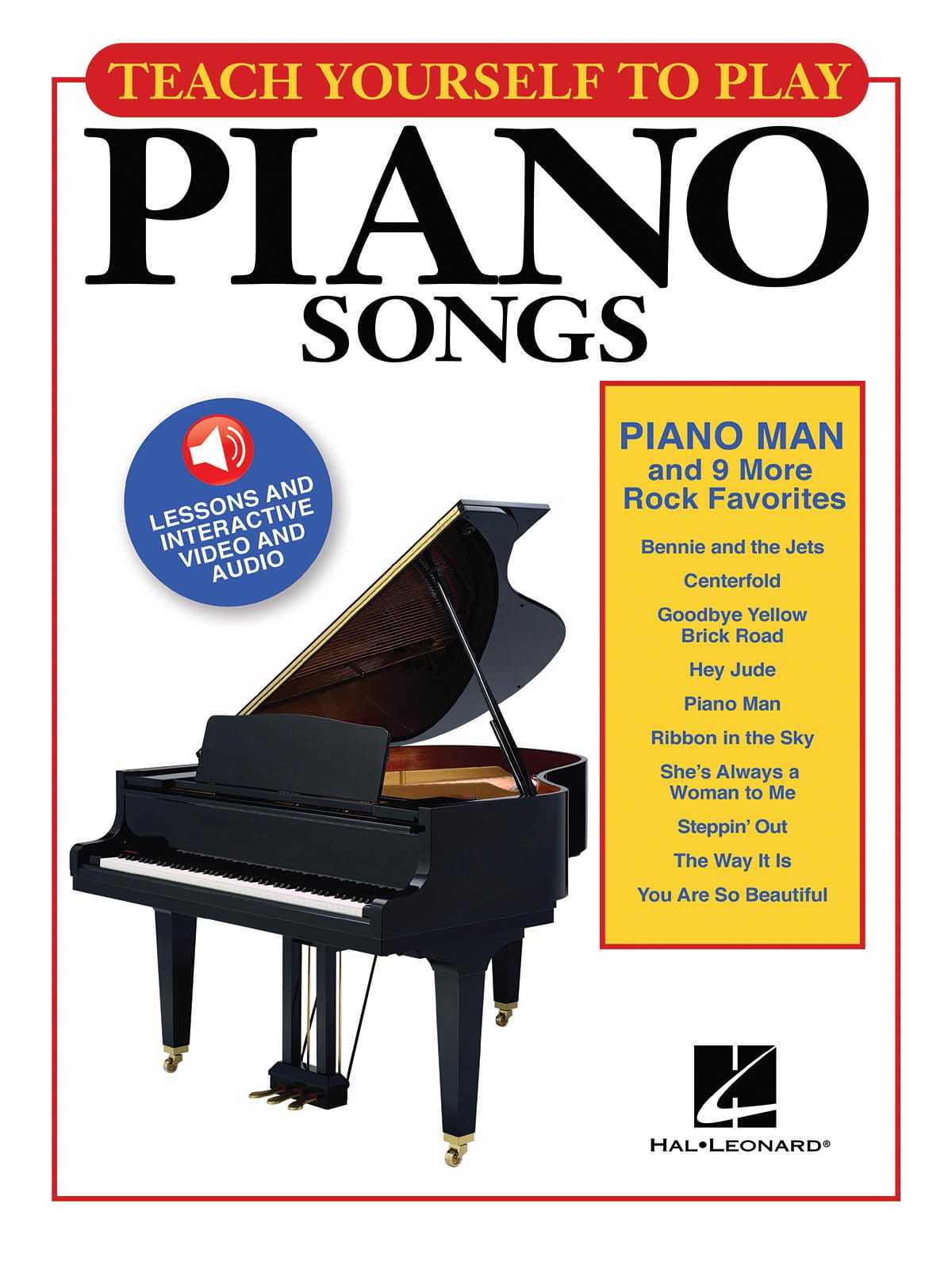 Teach Yourself To Play Piano Songs - Piano Man And 9 More Rock Favorites