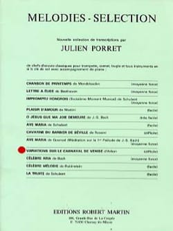 Variation sur le carnaval de Venise - Jean-Baptiste Arban - Partition