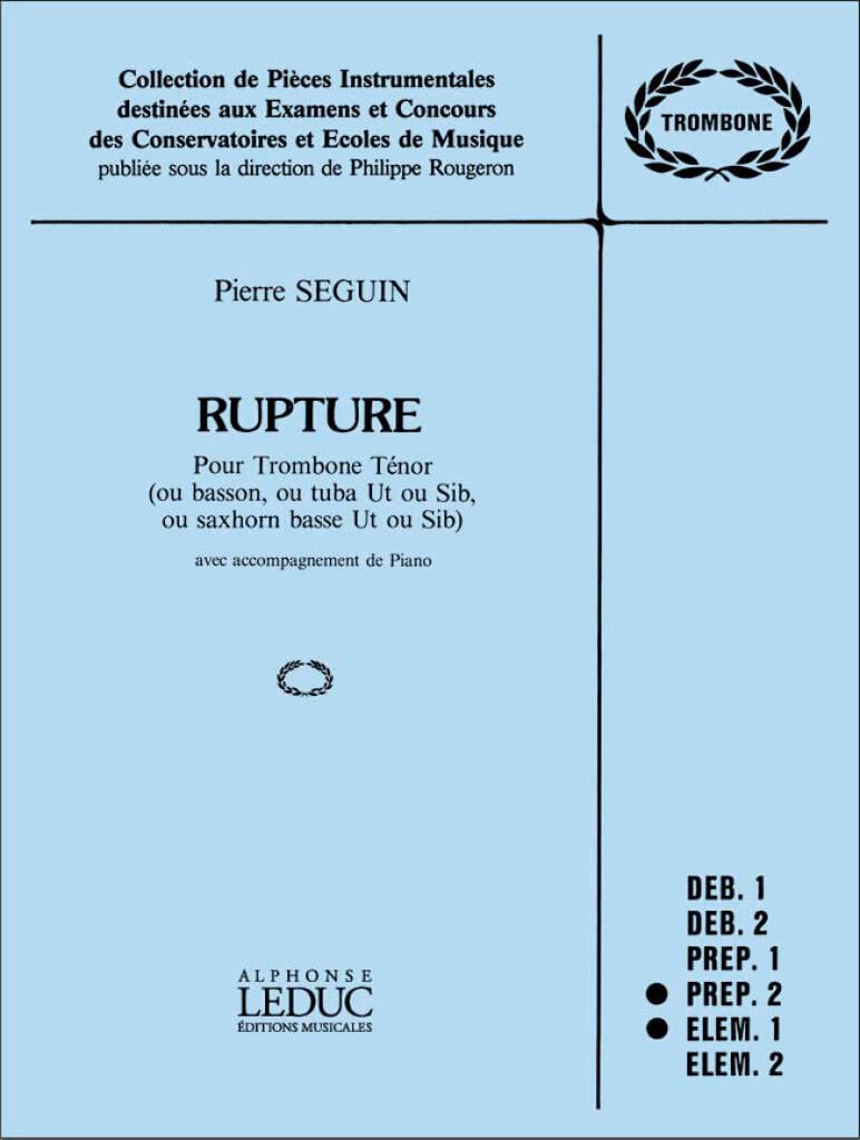 Rupture - Pierre Seguin - Partition - Trombone