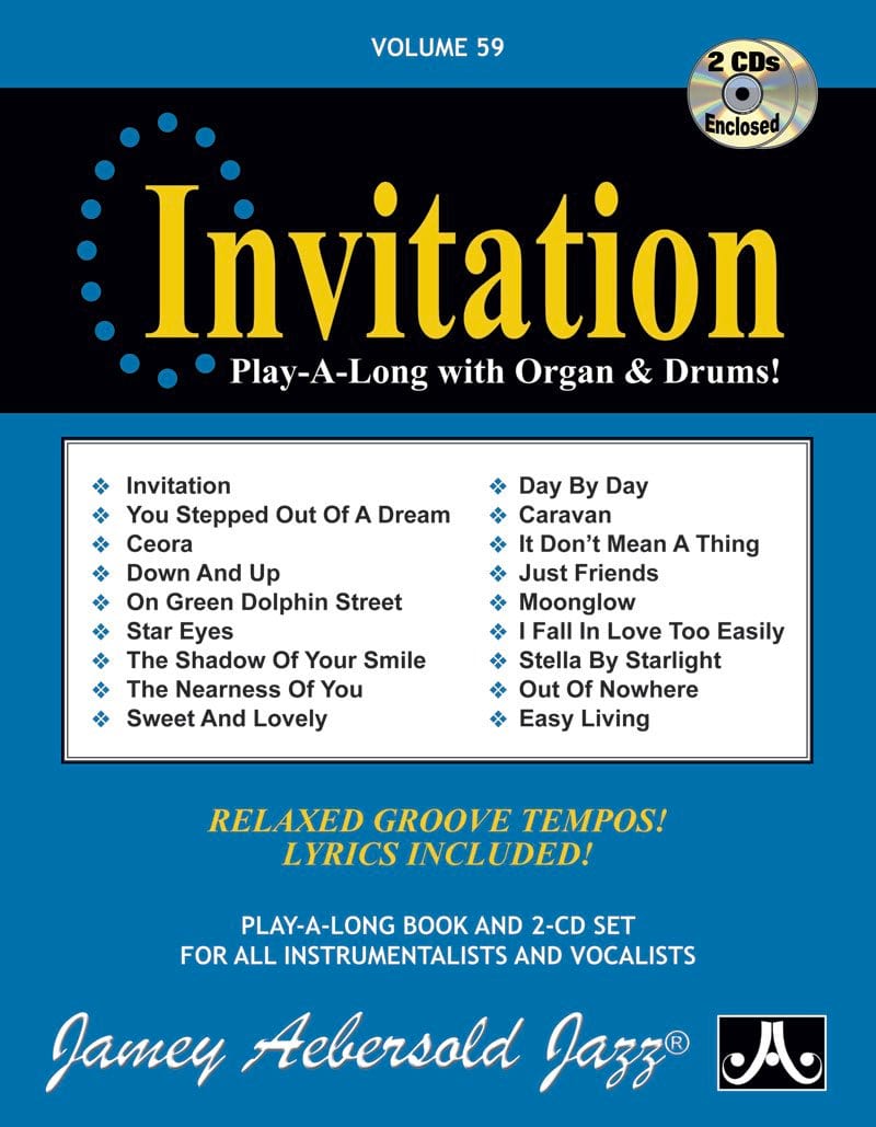 Volume 59 - Invitation METHODE AEBERSOLD Partition Jazz