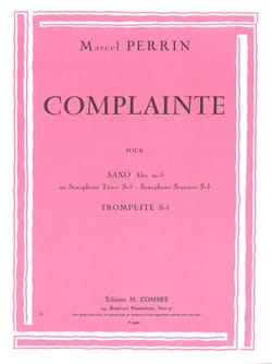 Complainte Marcel Perrin Partition Saxophone