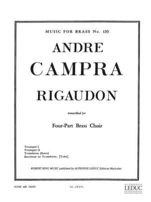 André Campra - Rigaudon - Partition - di-arezzo.ch