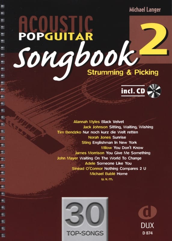 Acoustic pop guitar songbook 2 - Partition - Guitare
