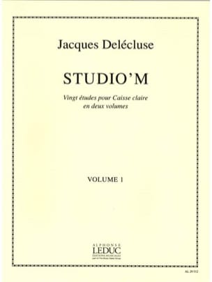 Studio' M Volume 1 Jacques Delécluse Partition Caisse-claire